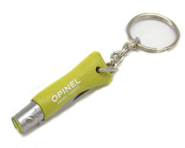 Coltello Opinel colorato con anello - VERDE-U - immagine 5