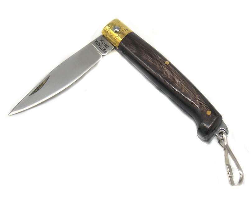 Coltello pattada corno 13 cm con moschettone portachiavi