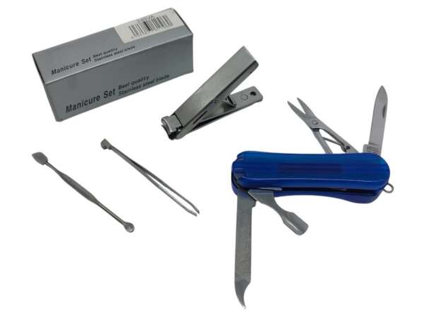 Coltello set manicure blu 245VA