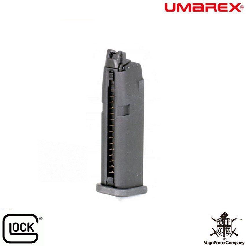 CARICATORE A GAS 20BB BLACK PER GLOCK 19 VFC UMAREX