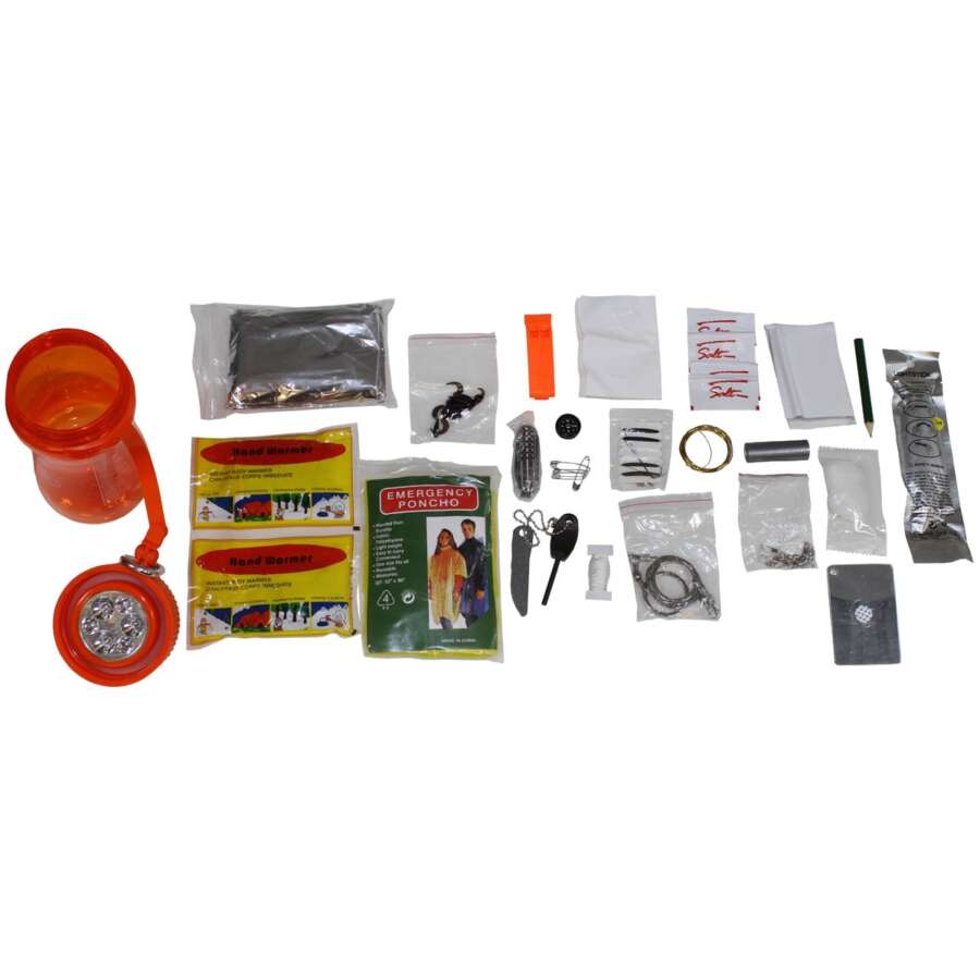 MFH Set Survival, "Extreme", 34 pezzi, arancione trasparente