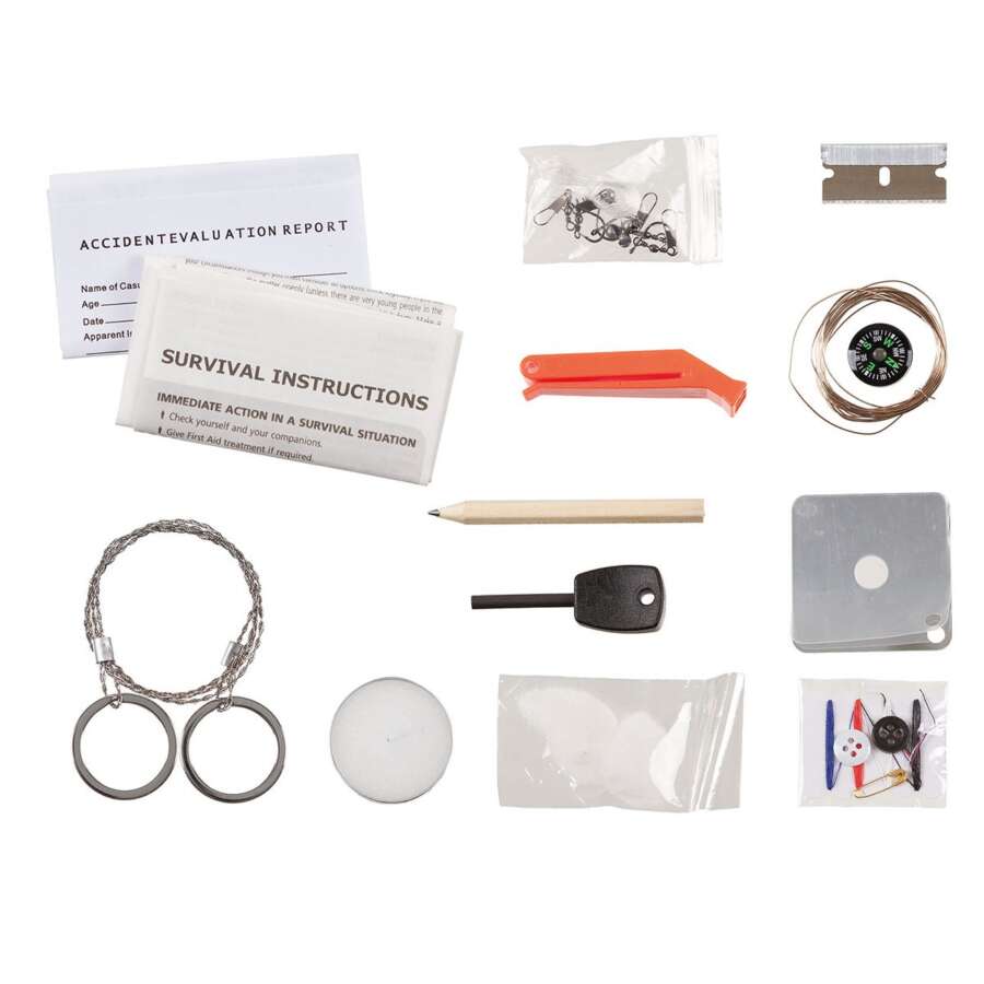 MFH Survival set, piccolo, 22 pezzi , nero