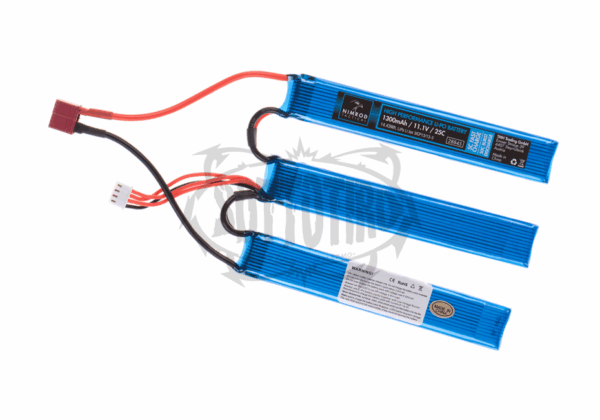 Nimrod Lipo 11.1V 1300mAh 25C Spina a T tipo split