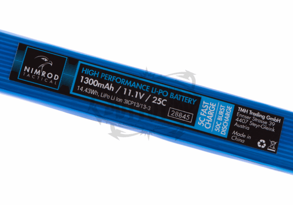 Nimrod Lipo 11.1V 1300mAh 25C Spina a T tipo split - immagine 3
