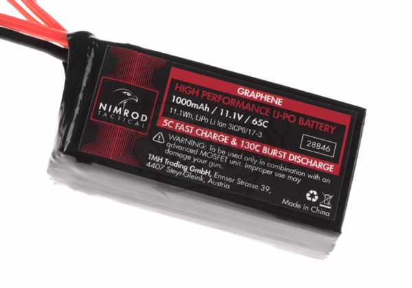Nimrod Tipo Lipo 11.1V 1000mAh 65C Grafene PEQ - immagine 3