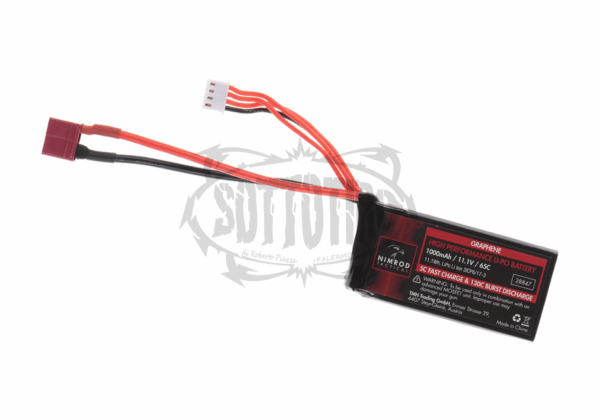 Lipo 11.1V 1000mAh 65C Grafene PEQ Tipo T-Plug