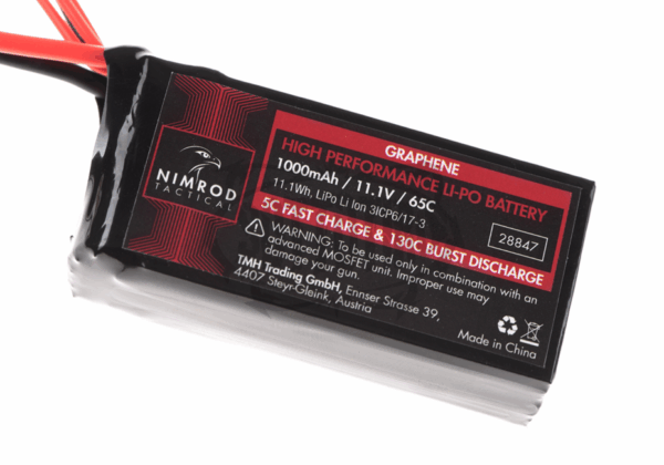 Lipo 11.1V 1000mAh 65C Grafene PEQ Tipo T-Plug - immagine 3