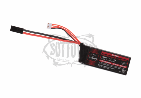 Nimrod Lipo 11.1V 1500mAh 65C Grafene CON MINI TAMIYA