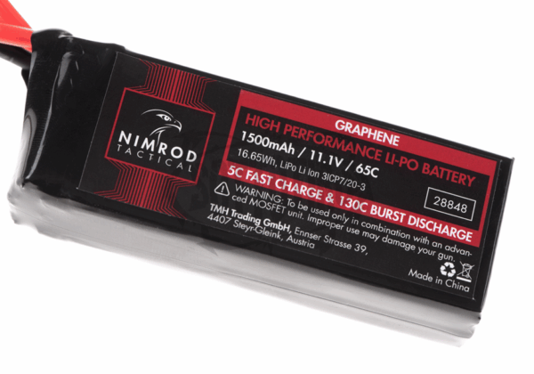 Nimrod Lipo 11.1V 1500mAh 65C Grafene CON MINI TAMIYA - immagine 3