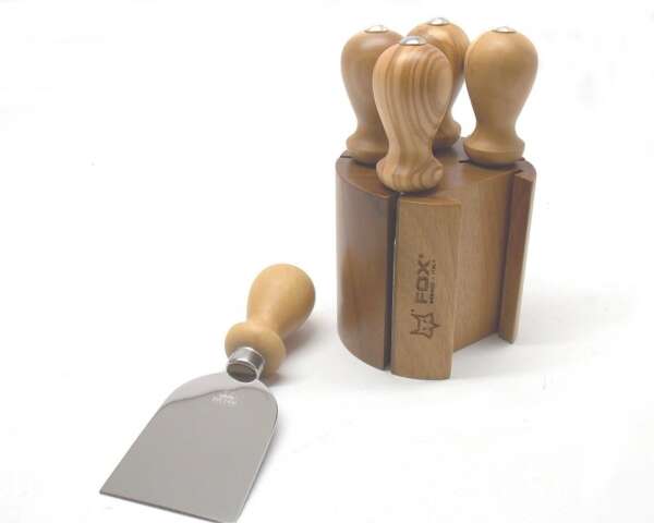 Set coltelli Fox Due Cigni da formaggio con ceppo - immagine 3