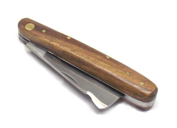 Coltello innesto pakistano manico in palissandro - immagine 2