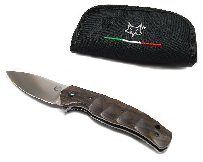 Coltello Fox Ziggy manico in legno di Ziricote FX308ZW by Anso