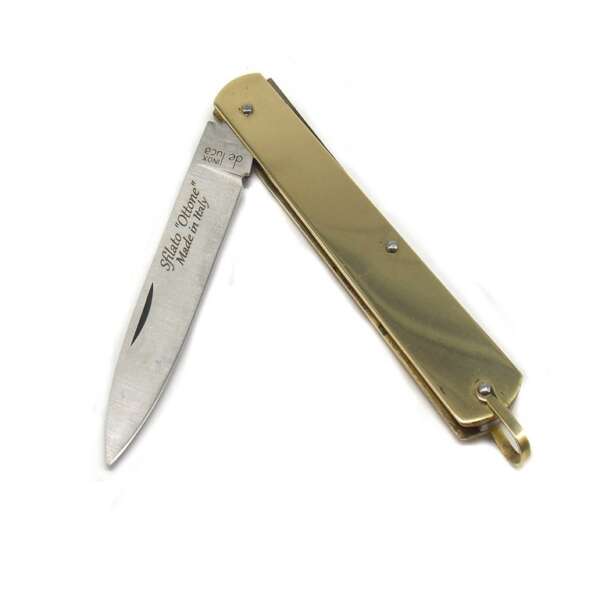 Coltello De Luca siciliano 15 cm manico in ottone - immagine 2