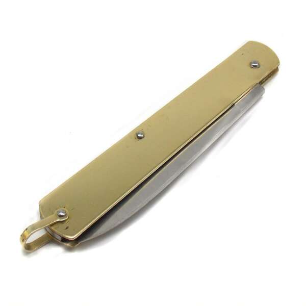 Coltello De Luca siciliano 21 cm manico in ottone - immagine 3