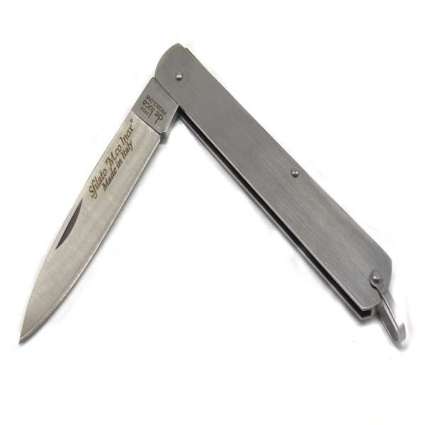 Coltello De Luca sfilato di Frosolone 19 cm manico in acciaio - immagine 2