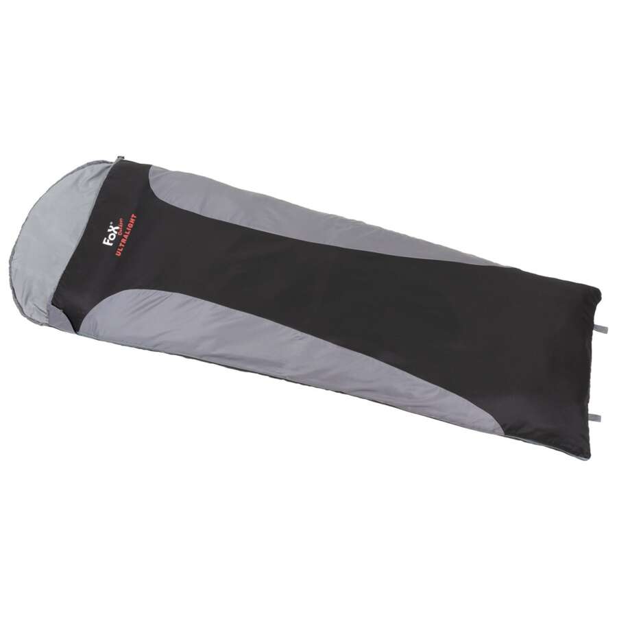 Sacco a pelo, "Ultralight", nero-grigio