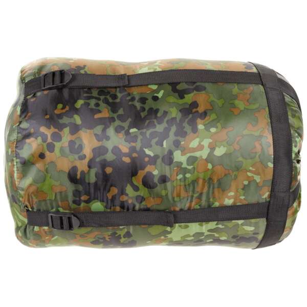 Sacco a pelo mummia , flecktarn, imbottitura a 2 strati - immagine 2