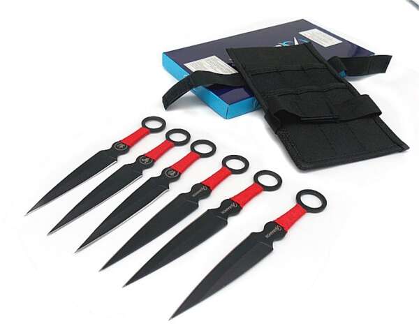 Set 6 coltelli da lancio Albainox con un solo filo 31850
