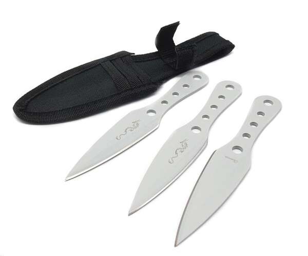 Set 3 coltelli lancio white dragon Albainox 31967