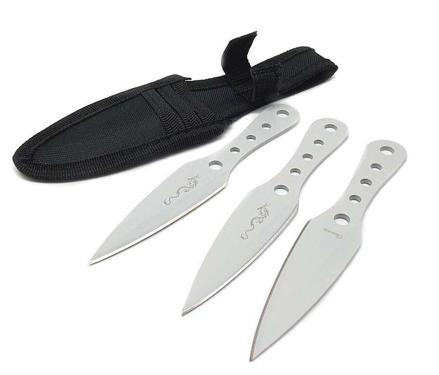 Set 3 coltelli lancio white dragon Albainox 31967