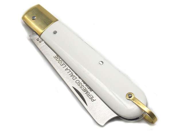 Coltello De Luca Mozzetta manico bianco