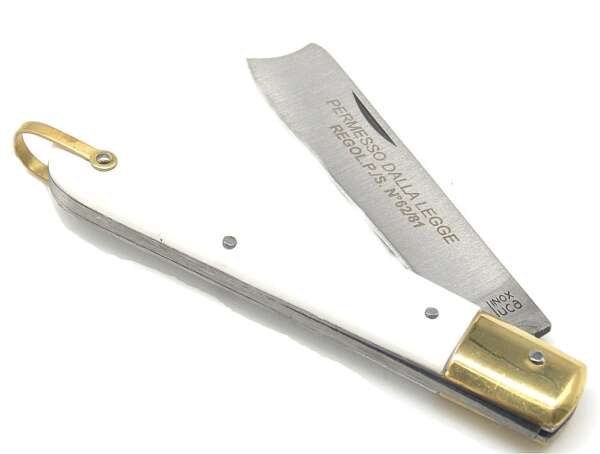 Coltello De Luca Mozzetta manico bianco - immagine 3