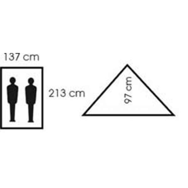 Tenda, "Minipack", 2 persone WOODLAND - immagine 2