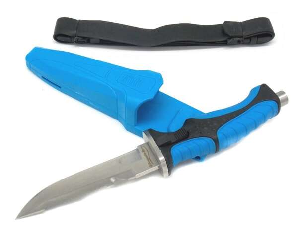 Coltello subacqueo Nautilis Albainonx fodero azzurro 32349