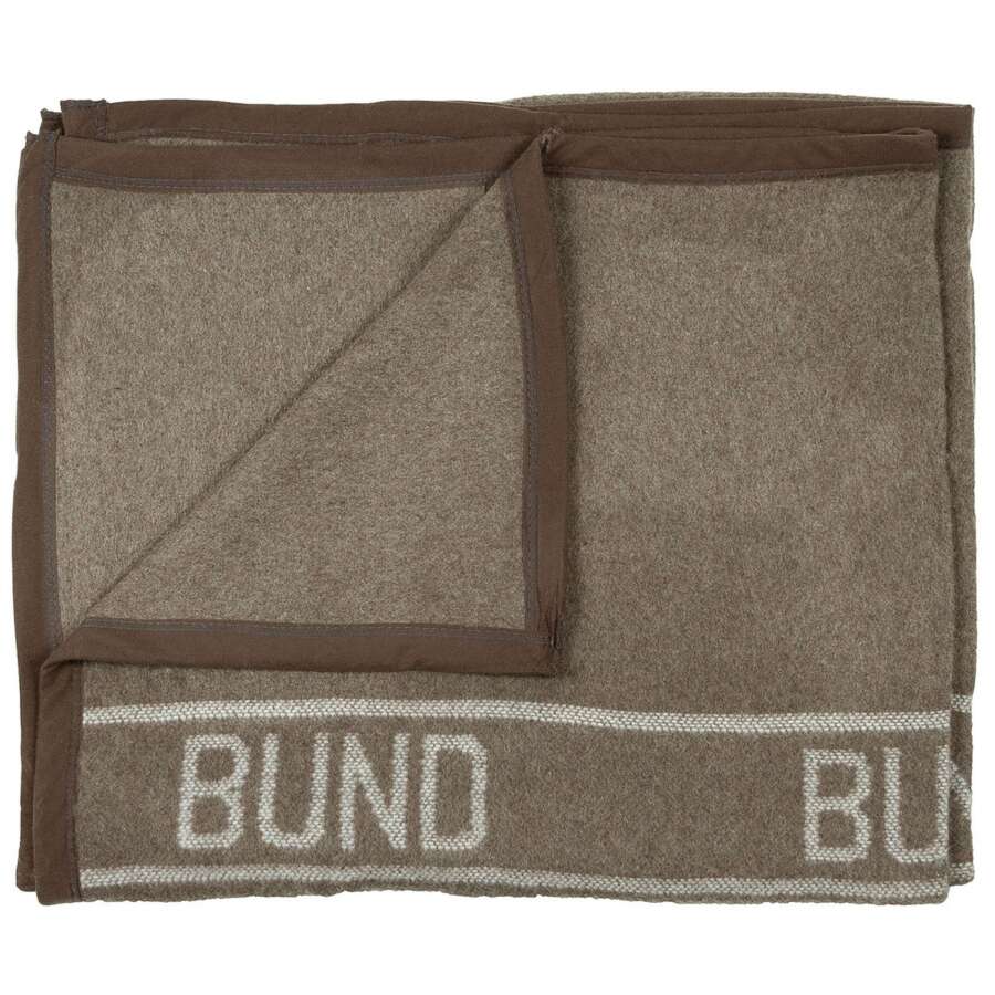 Coperta di lana BW, marrone, 220 x 130 cm