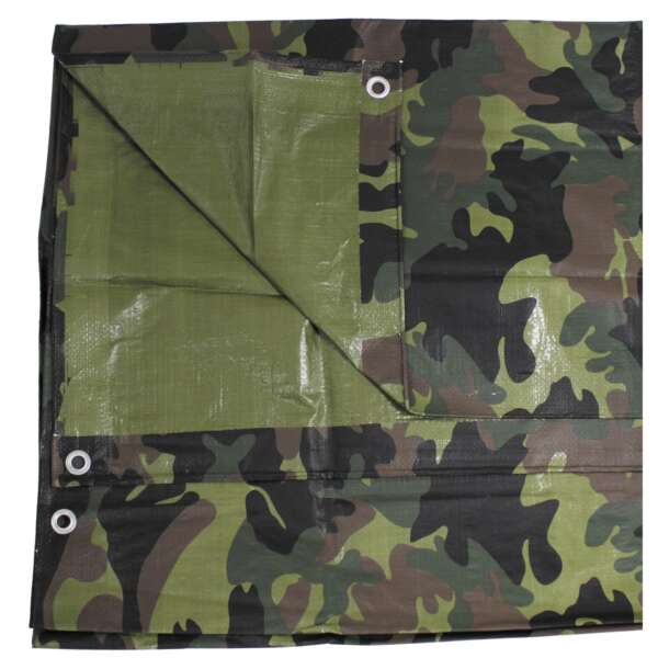 Telone , PE woodland occhielli in metallo, 300 x 400 cm - immagine 2