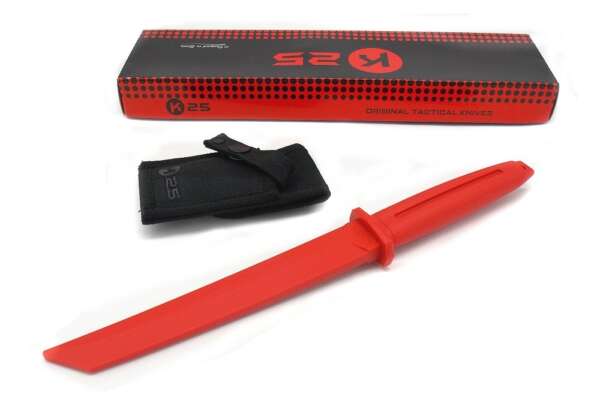 Coltello K25 Tanto da allenamento rosso 32413