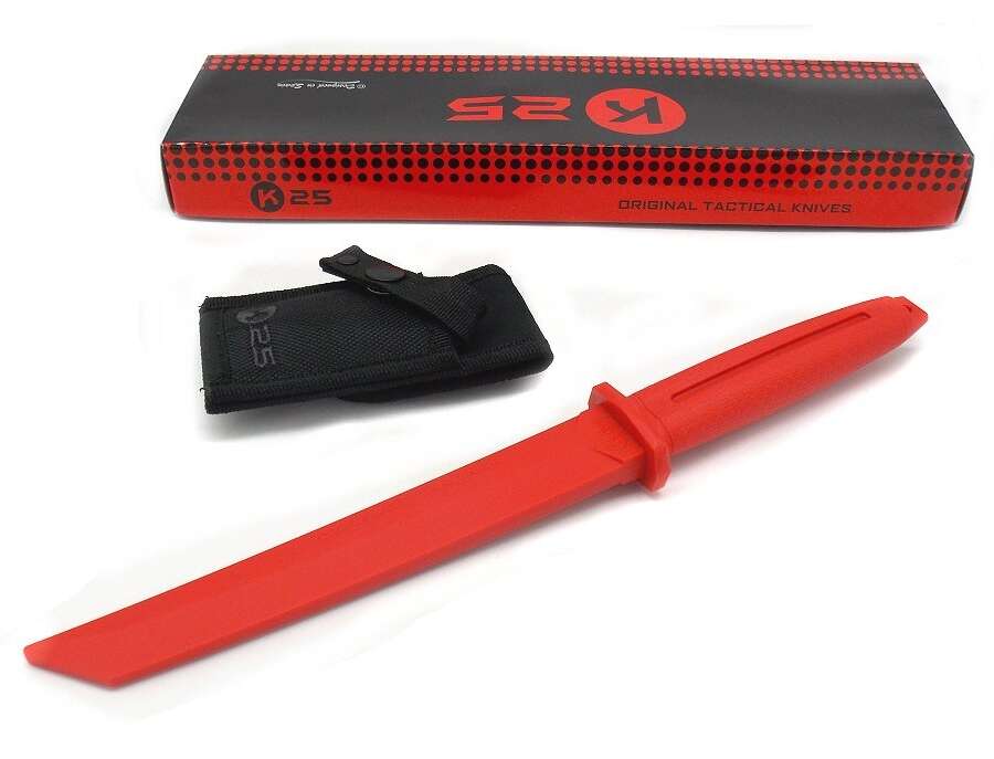 Coltello K25 Tanto da allenamento rosso 32413