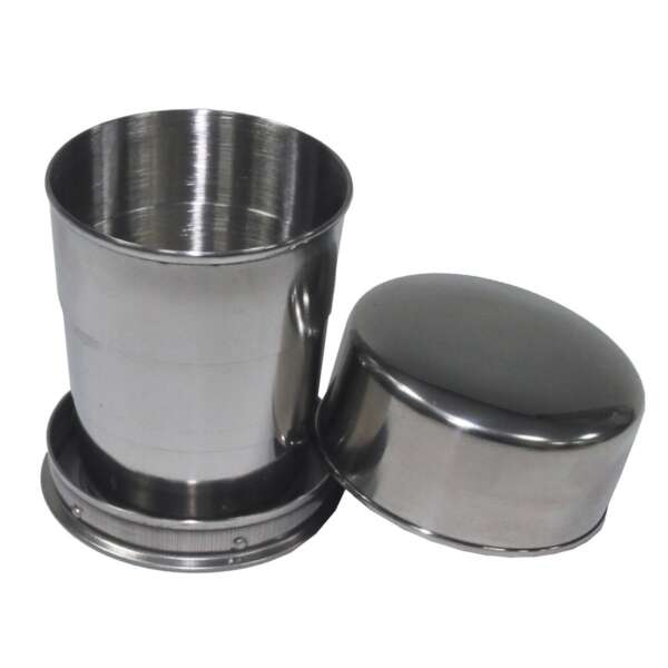 Bicchiere telescopio acciaio inossidabile 15 cl