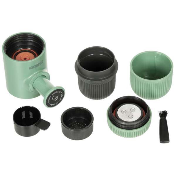 Macchina per caffè espresso "WACACO", verde, con custodia - immagine 2
