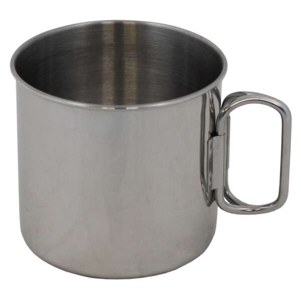 Tazza, acciaio inossidabile, manici pieghevoli, circa 450 ml