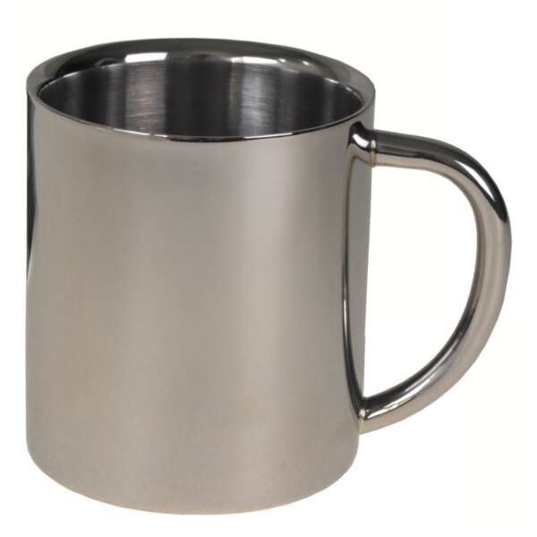 Tazza, acciaio inossidabile, a doppia parete, ca.250 ml