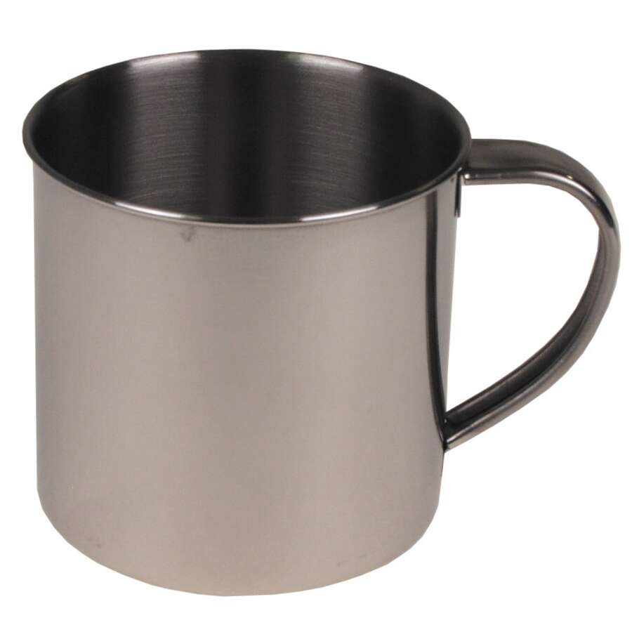 Tazza, acciaio inossidabile, a parete singola, ca.250 ml