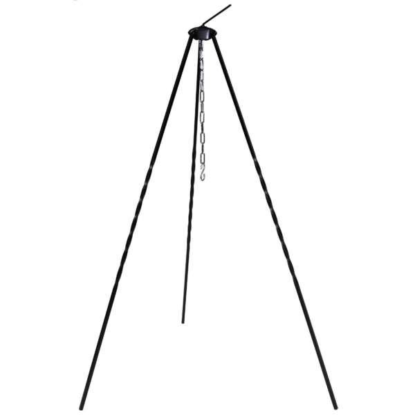Treppiede circa 1 m in ferro con catena e gancio