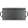 piastra grill in ghisa 2 maniglie circa 50 x 23 x 1,5 cm - immagine 2