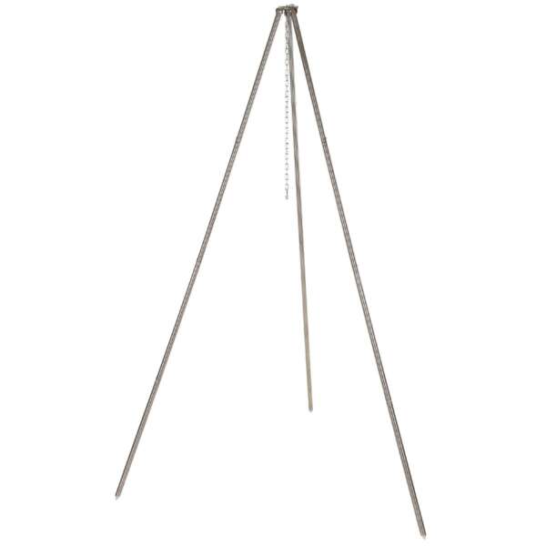 Treppiede circa 1,9 m in acciaio inossidabile con catena e gancio