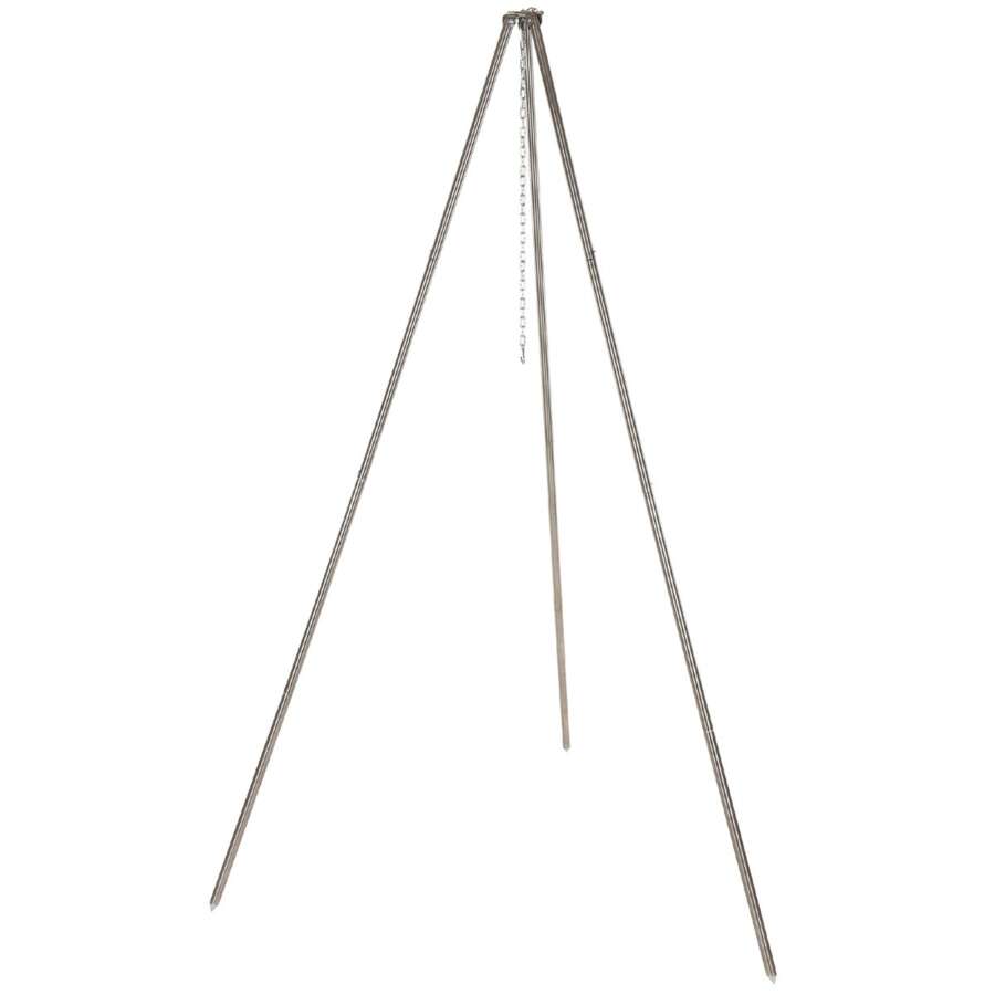 Treppiede circa 1,9 m in acciaio inossidabile con catena e gancio