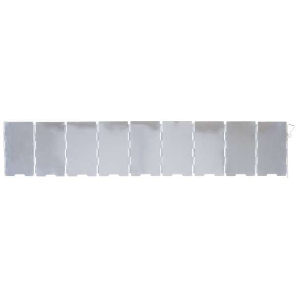 Parabrezza in alluminio pieghevole piccolo, 9 doghe, 65 x 13 cm - immagine 2