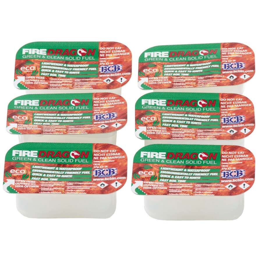 FIREDRAGON carburante, 162 g (6 blocchi da 27 g)