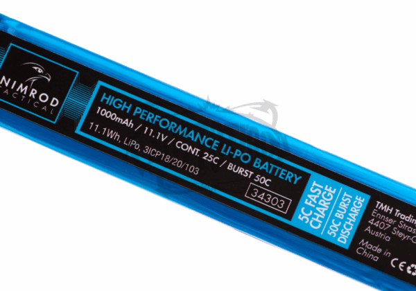 Nimrod Lipo 11.1V 1000mAh 25C Split Type - immagine 3