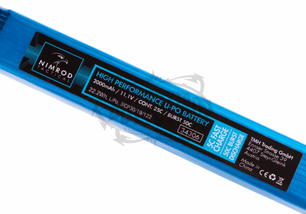 Nimrod Lipo 11.1V 2000mAh 25C Split Type T-Plug - immagine 5