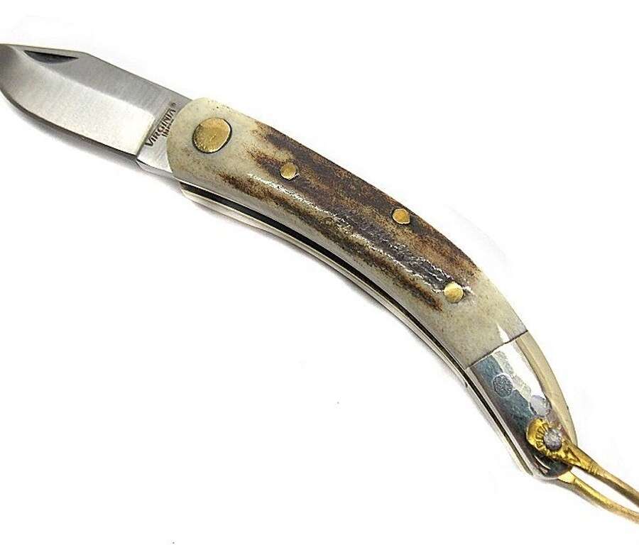 Coltello Virginia Caccia Manico Cervo Lama cm 6 VI3461