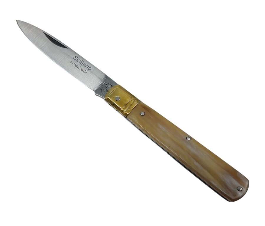 Coltello siciliano cm 19 corno manico 384 19