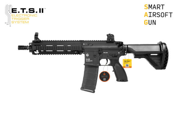 EVOLUTION E-416 CQB BLACK CARBONTECH ETS II - immagine 2