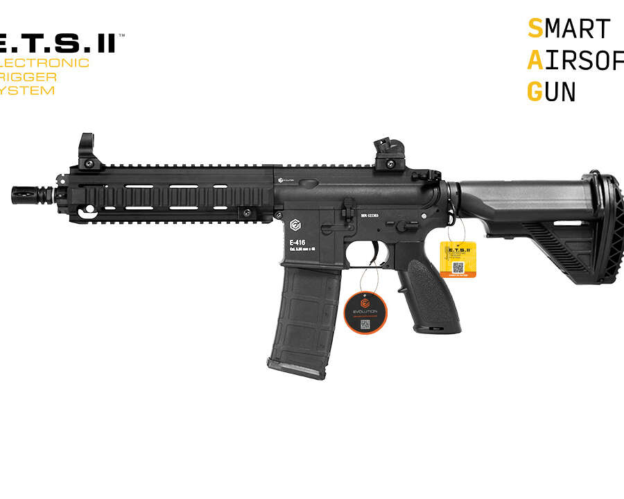 EVOLUTION E-416 CQB BLACK CARBONTECH ETS II