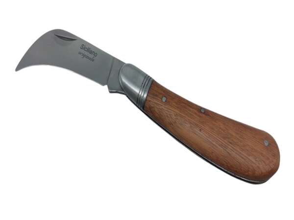 Coltello roncola manico legno